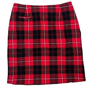 PENDLETON | PLAID WOOL MIDI SKIRT